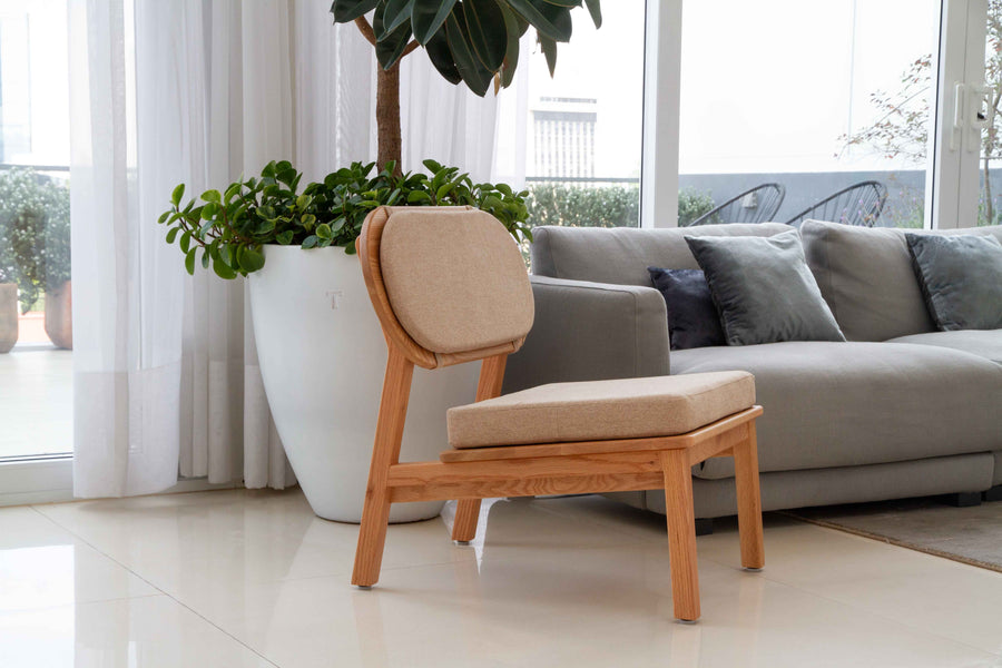 Arcos Lounge Chair- Natural