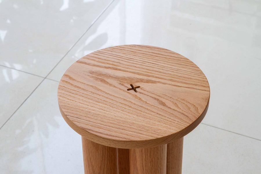 Pillars- Side Table- Wood