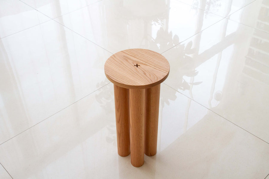 Pillars- Side Table- Wood